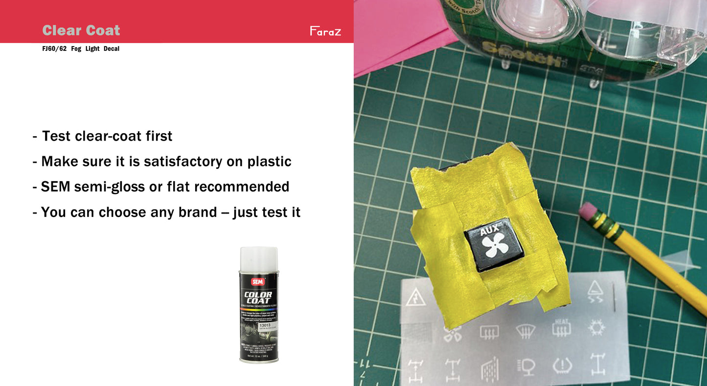 'OFF' Decal Lettering Kit -- Toyota