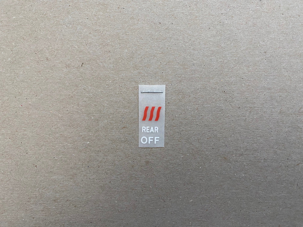Rear Heater Decal (40 series)