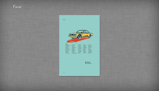 'ETCC' BMW CSL 12x18" Poster
