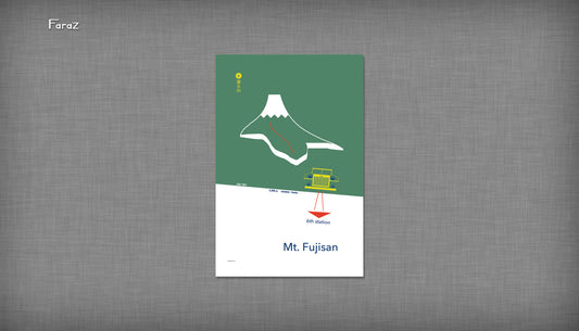 'FUJI' 12x18" Poster