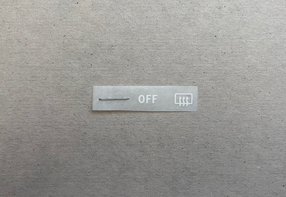 Rear Defrost Decal (Horizontal) -- Toyota