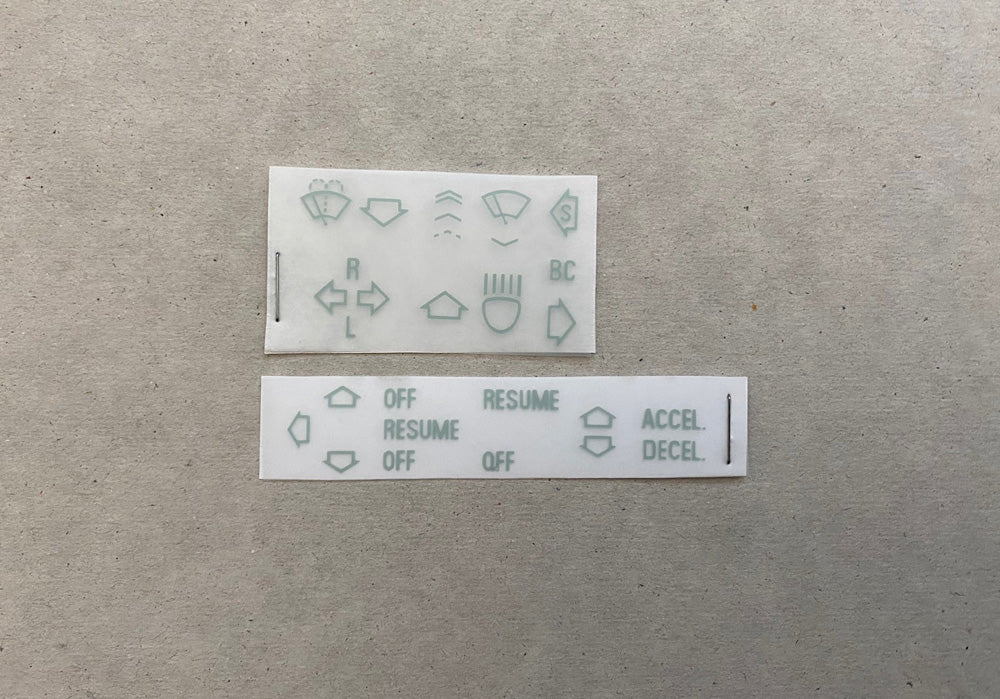 (Silver) e34/e36 Instrument Decal Set BMW (USA)