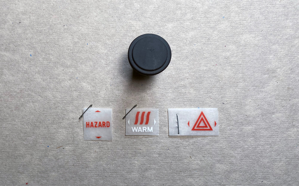 (40 series) Hazard Lettering Decal