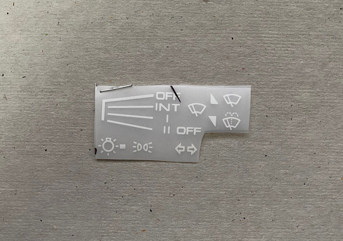 (As-is) Instrument Decal Set Miata NA/NB