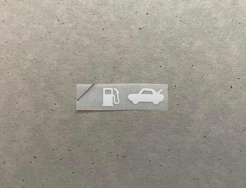 Gas/Trunk decal kit (A80/AE86)