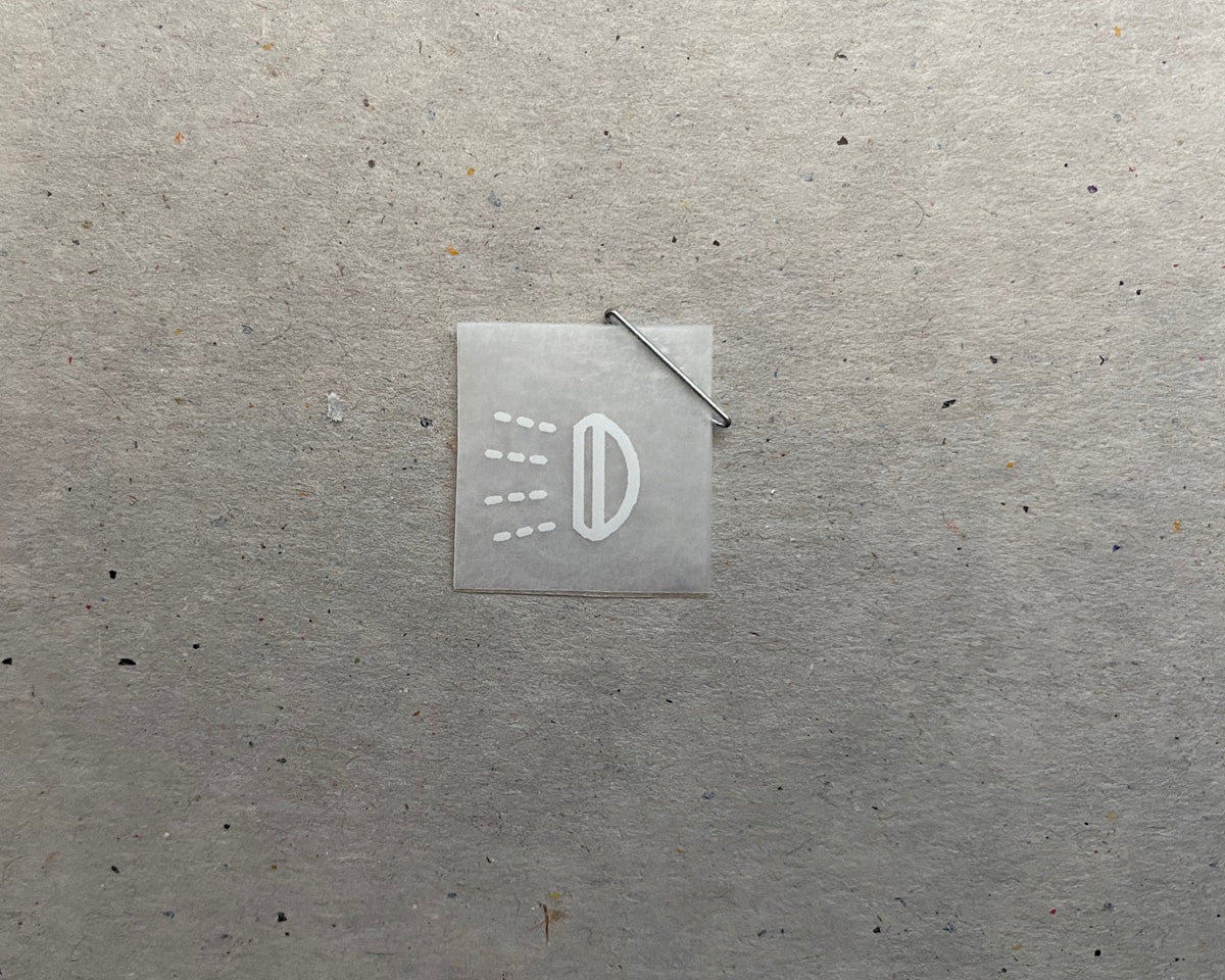 White Factory Fog Light Decal (40 series)