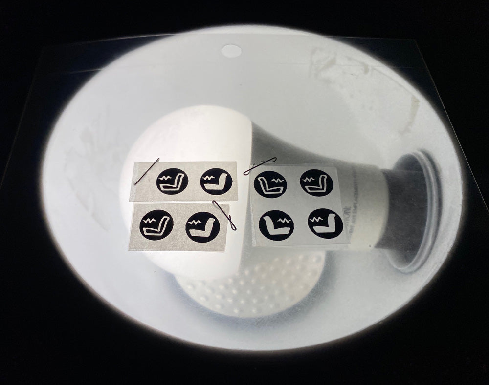 Heated Seat Decal Kit Mercedes (2x) (Passenger)