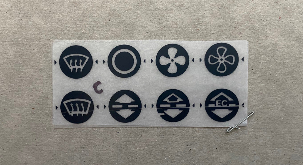 As-is HVAC Decal Kit Mercedes ('C')