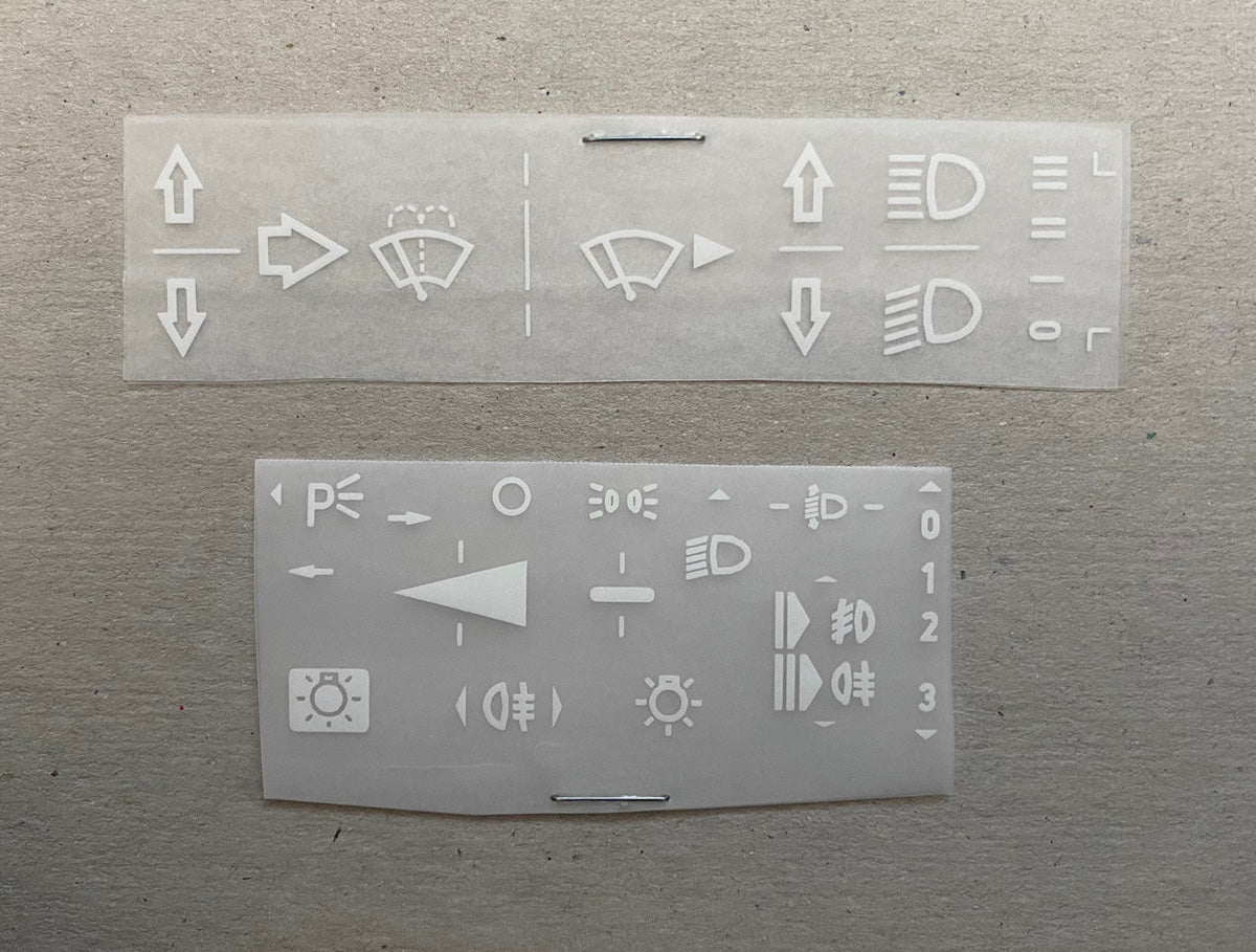 Instrument Decal Kit Package (Early)