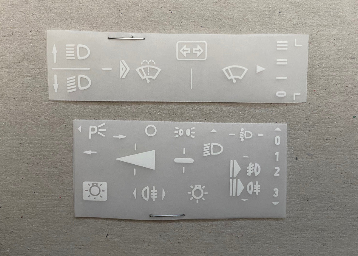Instrument Decal Kit Package (Late)