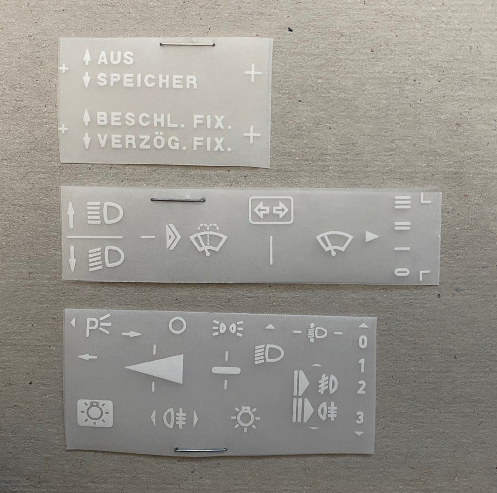 (German) Interior Decal Kit Package (Late)