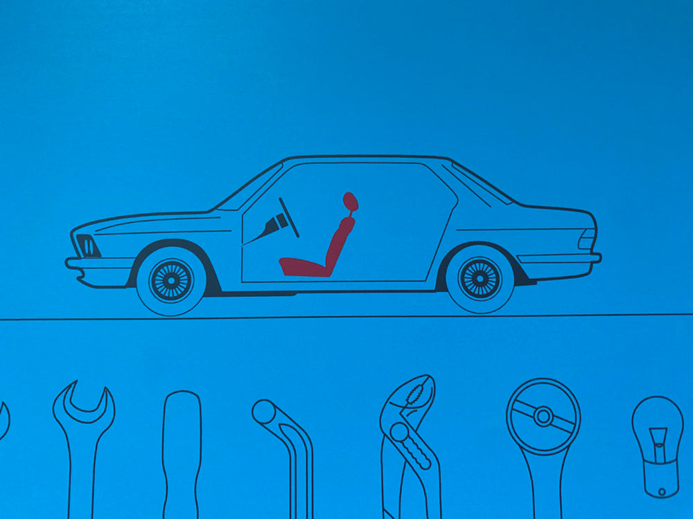 'E28' BMW 12x18" Poster