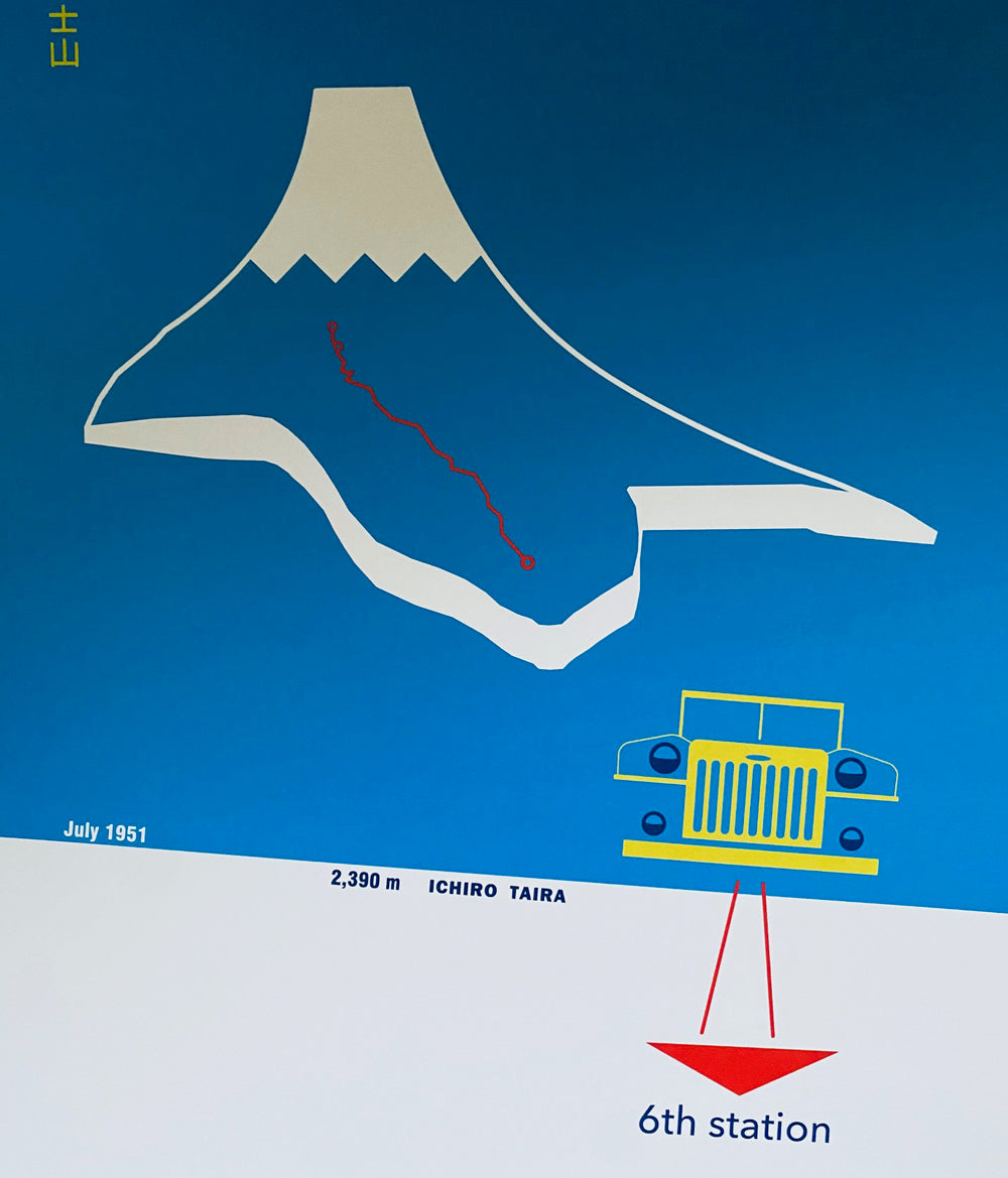 'FUJI' (Blue) 12x18" Poster