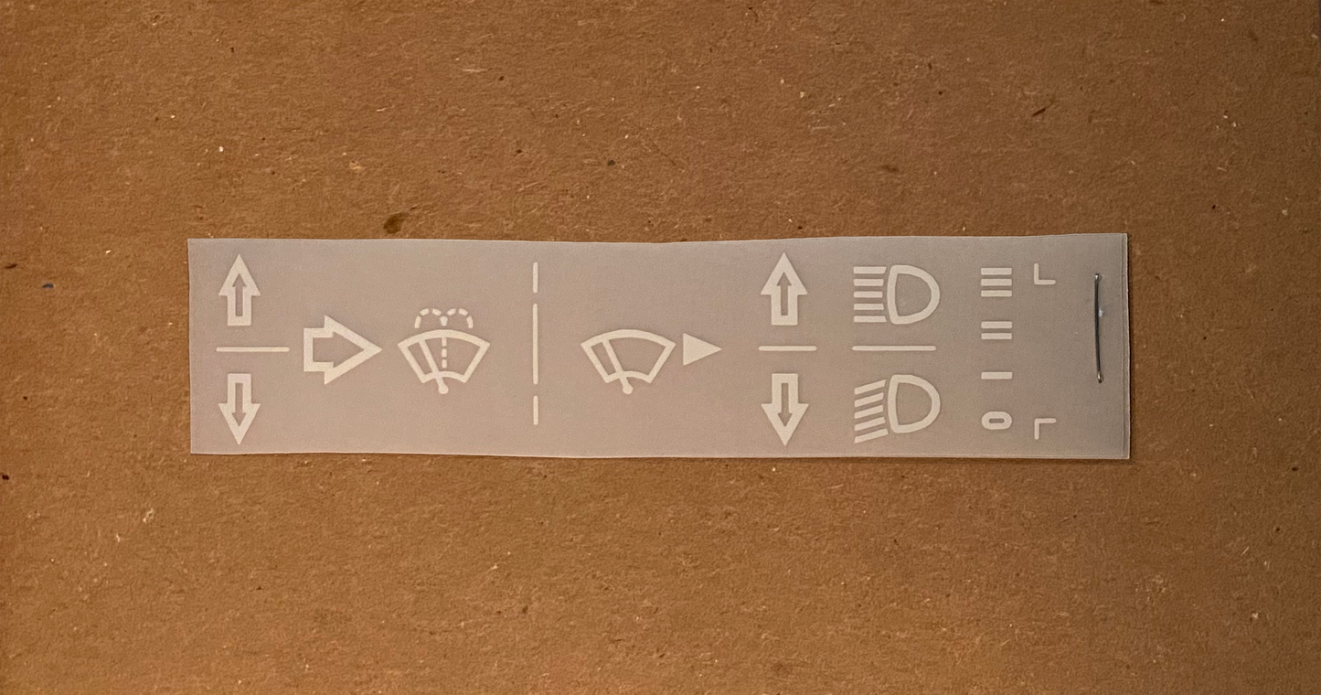 Instrument Decal Kit Mercedes (Early)