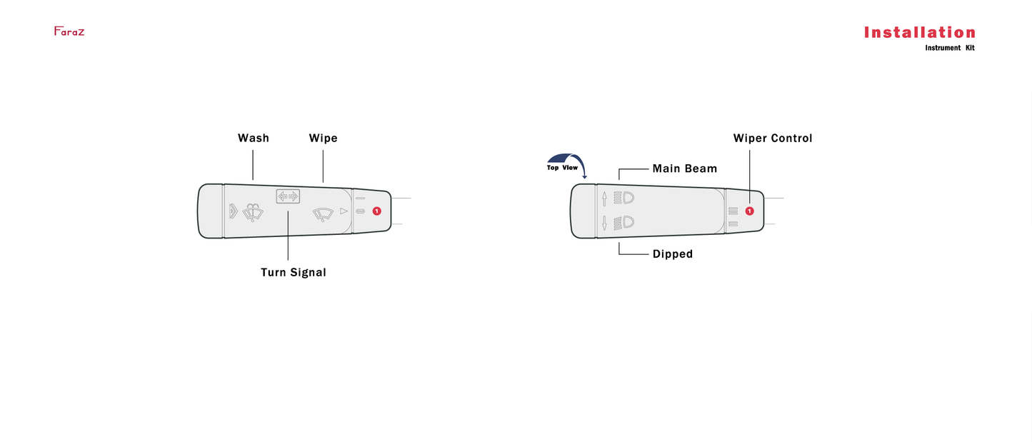 Instrument Decal Kit Mercedes (Late)