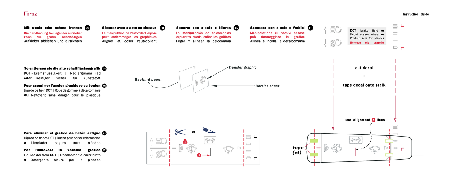 Cruise Control Decal Kit Mercedes (DE)