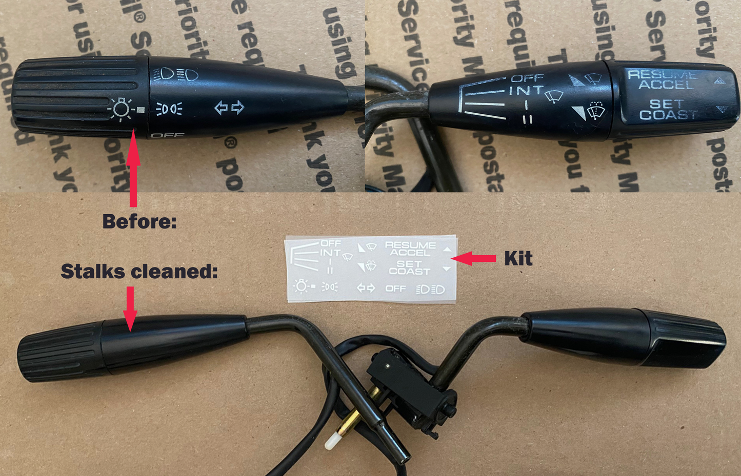 Instrument Decal Set Miata NA/NB