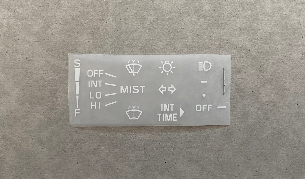 MR2 SW20 Turn signal + Wiper Decal Kit **(RHD early)