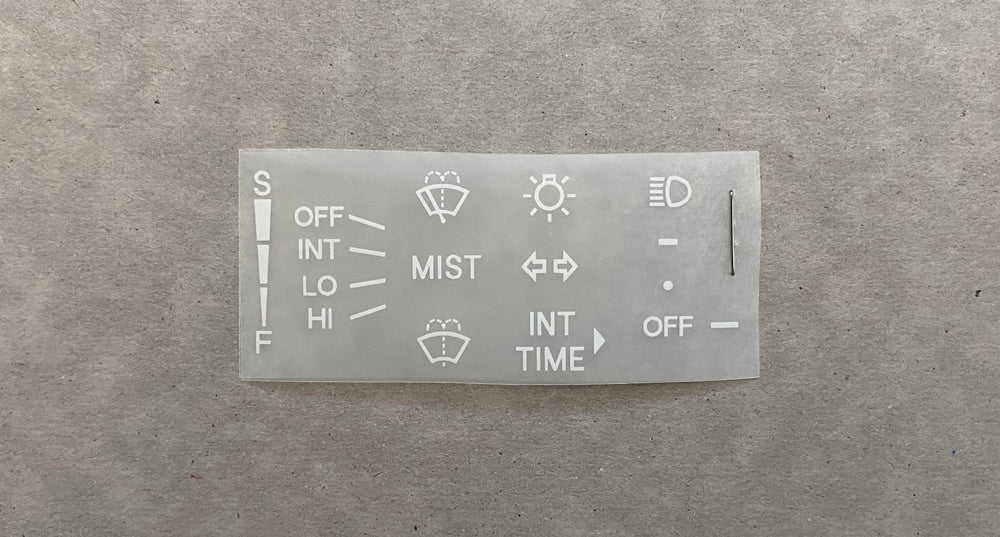 **(RHD late model) MR2 SW20 Turn signal + Wiper Decal Kit