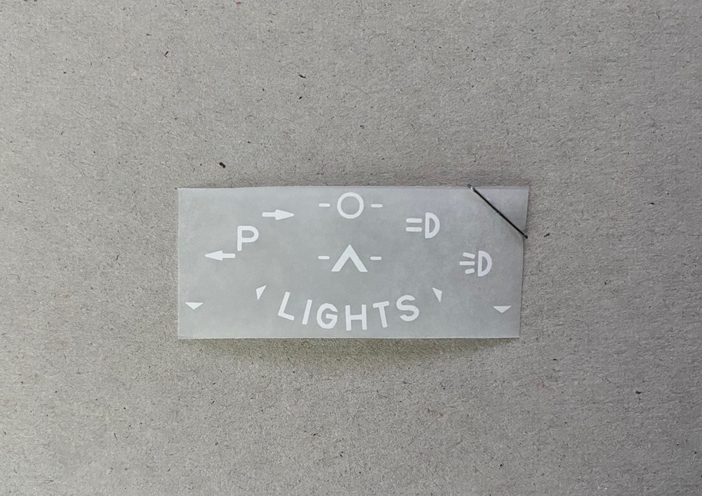 Mercedes r107/w116/w123/ Light Bezel Decal Kit (USA)