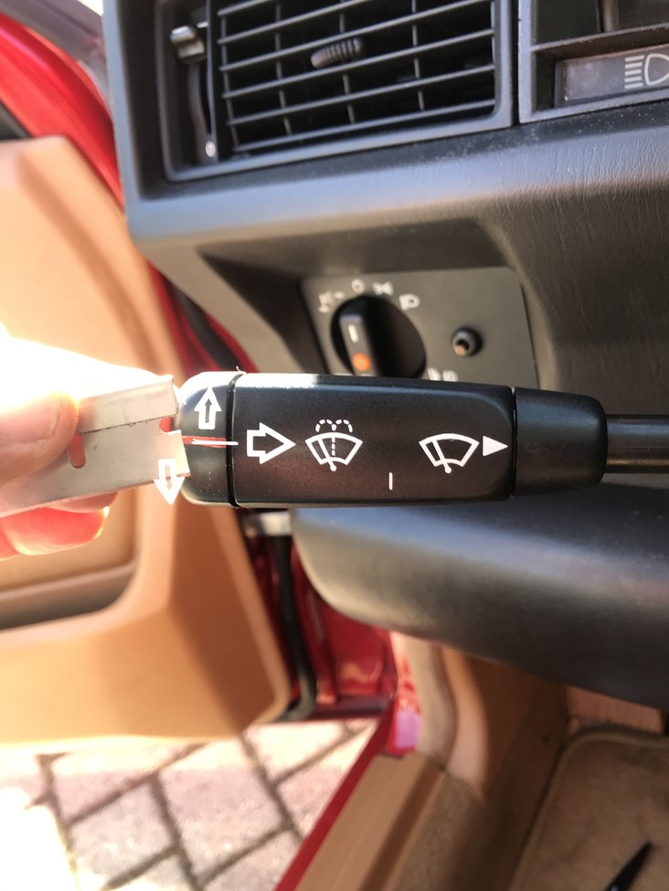 Mercedes w113 Wiper Switch Decal Kit