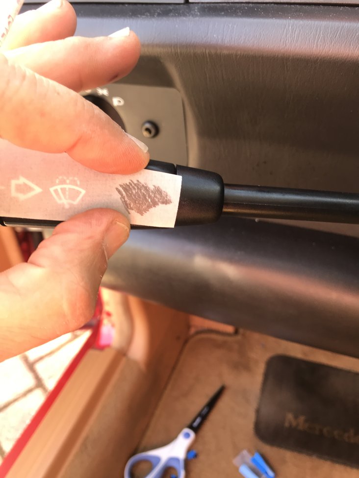 Mercedes w113 Wiper Switch Decal Kit