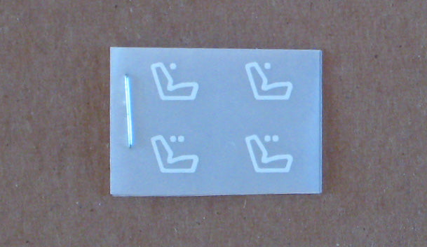Heated Seat Decal BMW