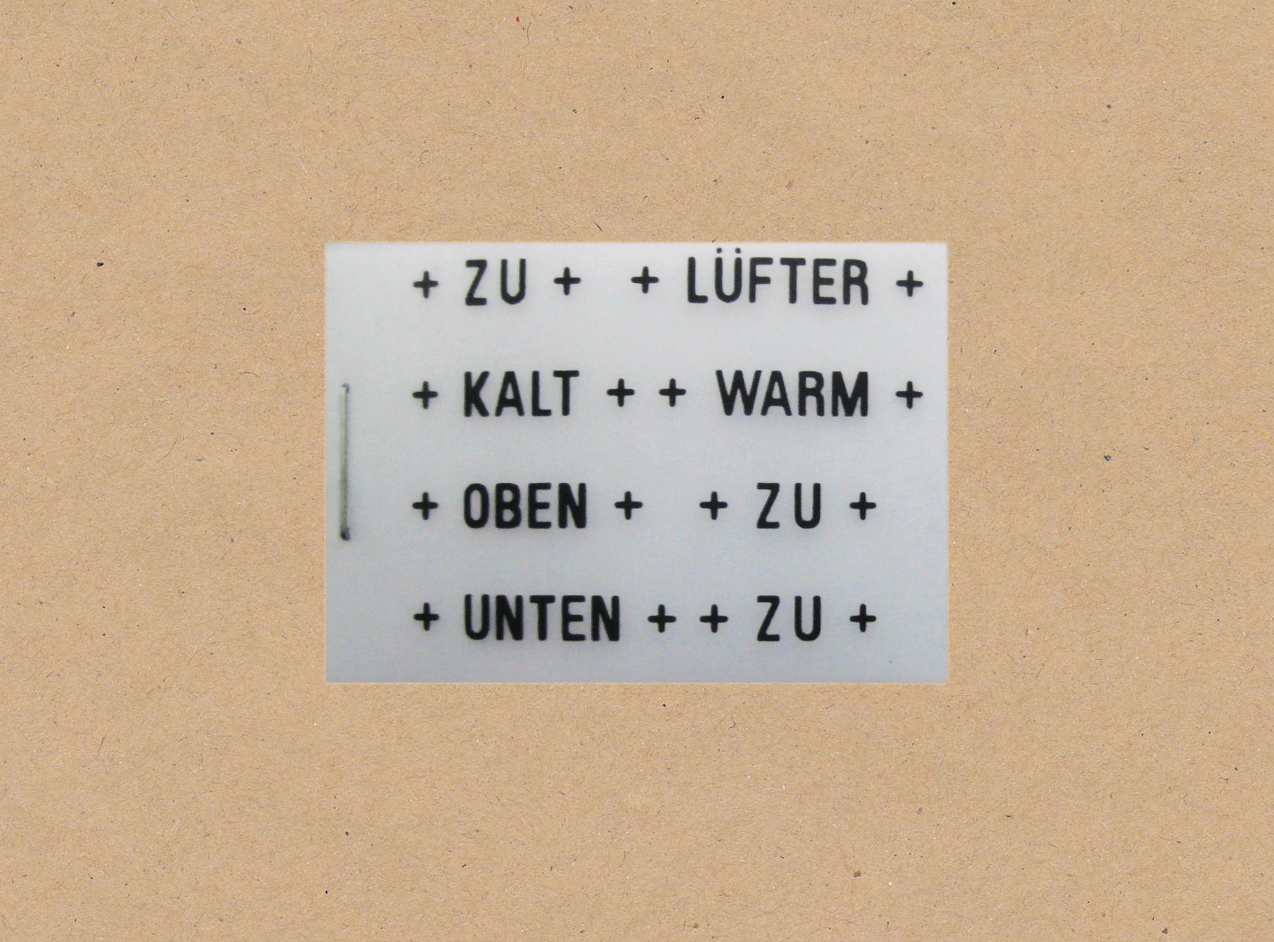 Heater Bezel Decal Set BMW 2002