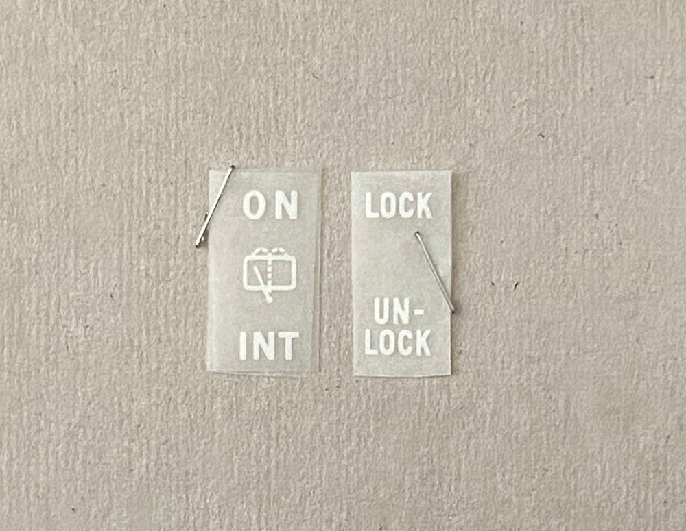 Celica/Supra Single Button Decal (Lock) or (Wiper)