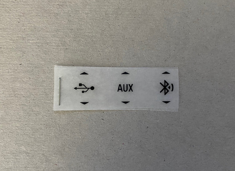 2002/e9 BMW Bluetooth/USB/AUX Decal Kit