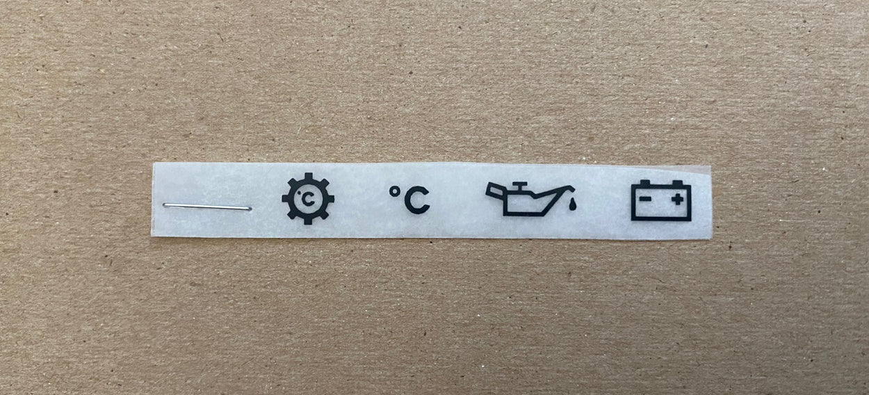 Indicator Panel ISO Symbols Decal Kit (°C)