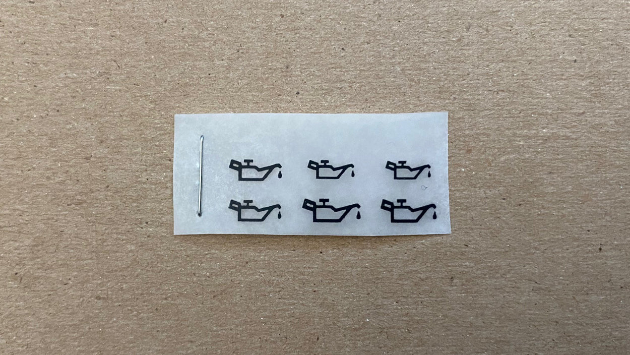 (ISO) OIL Symbol Decal Kit