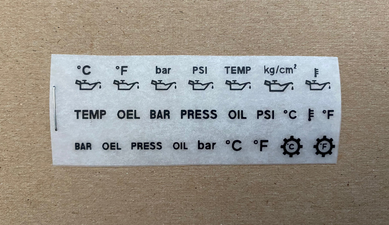 OIL Symbol + Lettering Decal Kit