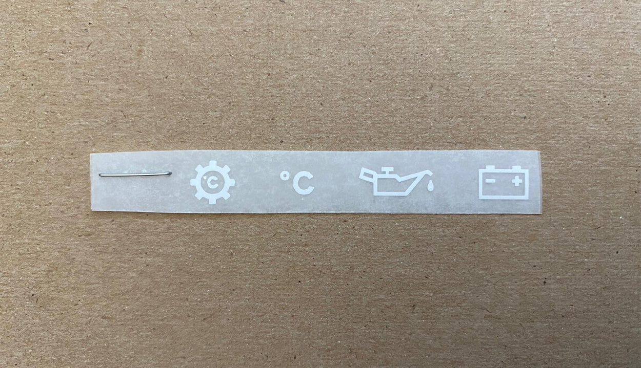 Indicator Panel ISO Symbols Decal Kit (°C)