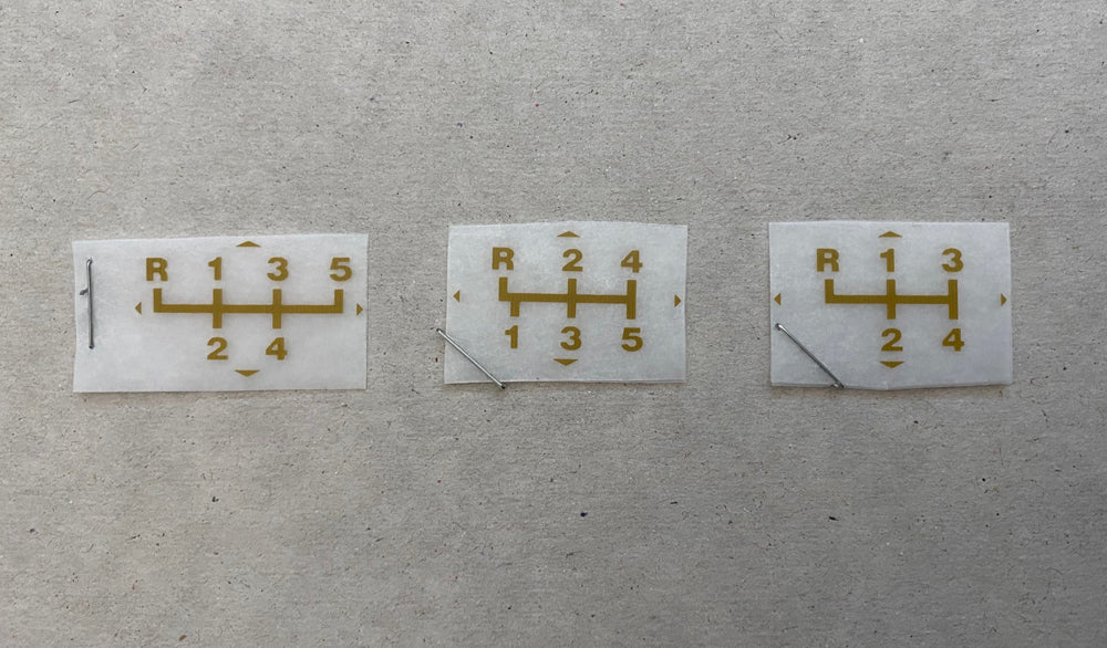 Shift Decal BMW e9/e21/e24 (Gold)