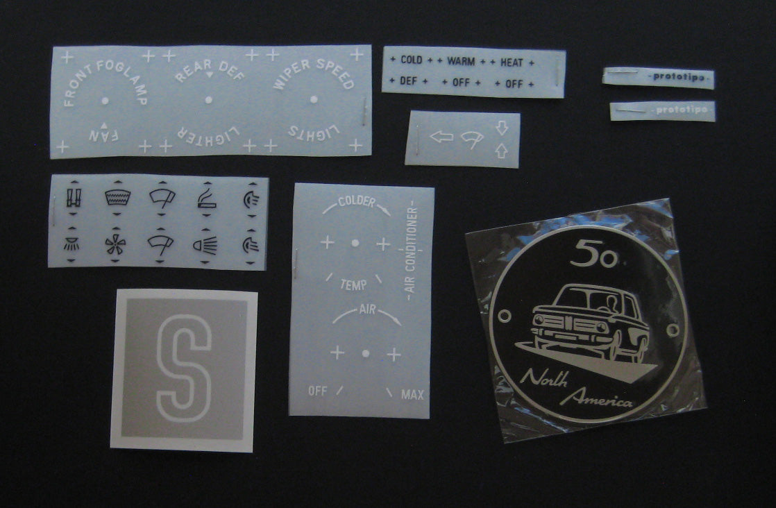 BMW 2002 Metal Badge + Decal Kit