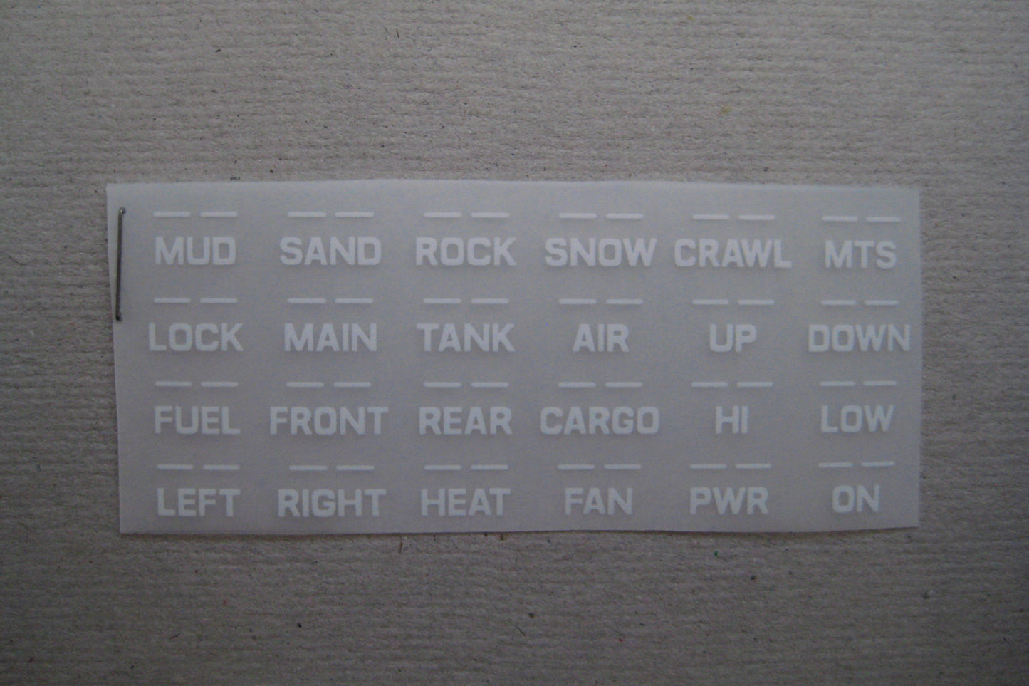 Lettering Decal Kit Toyota Landcruiser