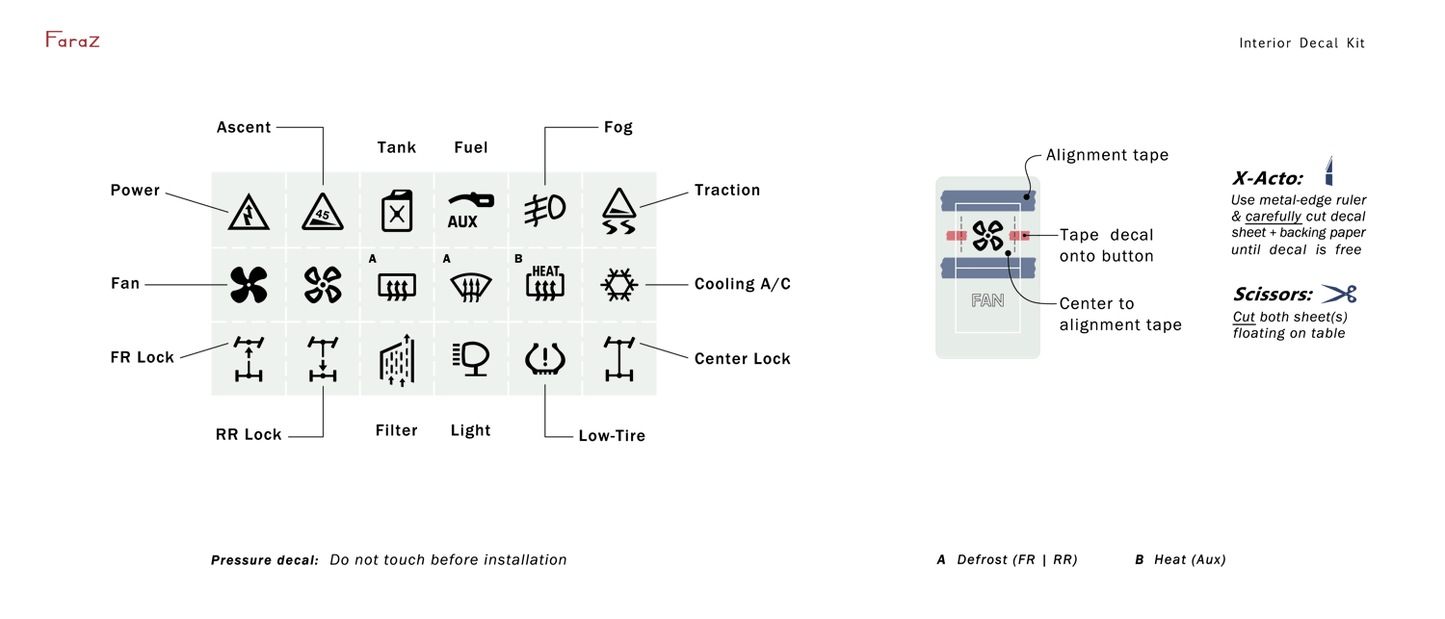 Interior Decal Kit G-Wagon