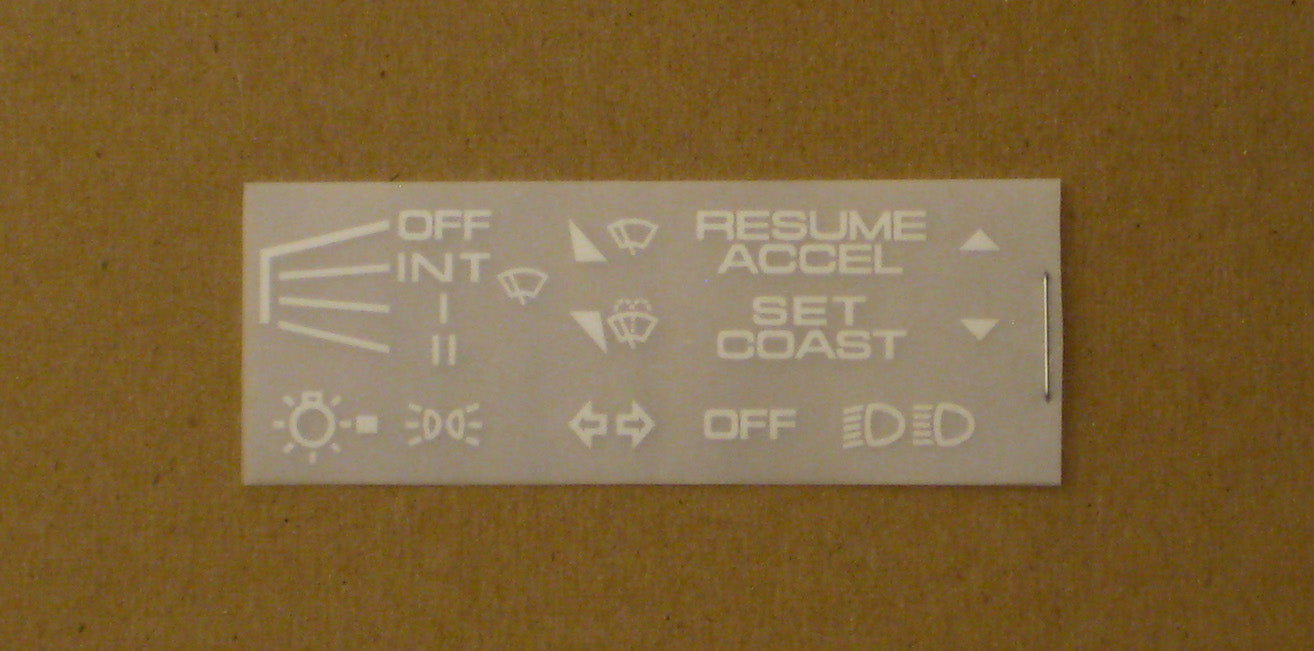 Instrument Decal Set Miata NA/NB