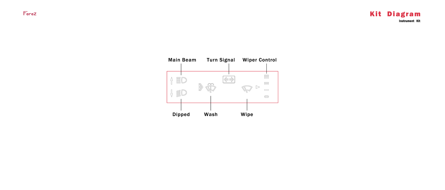 Instrument Decal Kit Mercedes (Early)