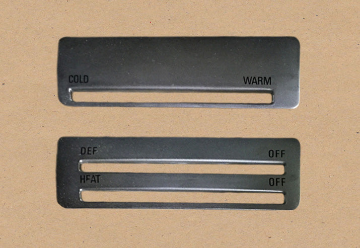 Heater Bezel Decal Set BMW 2002