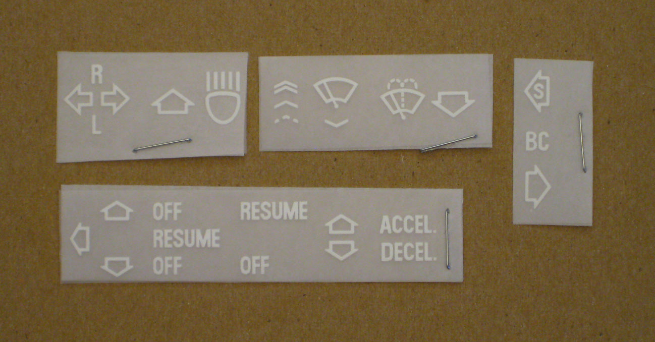 e34/e36 Instrument Decal Set BMW (USA)