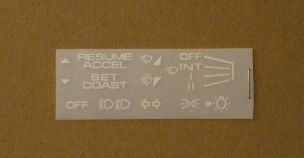 **RHD** Instrument Decal Set Miata NA/NB