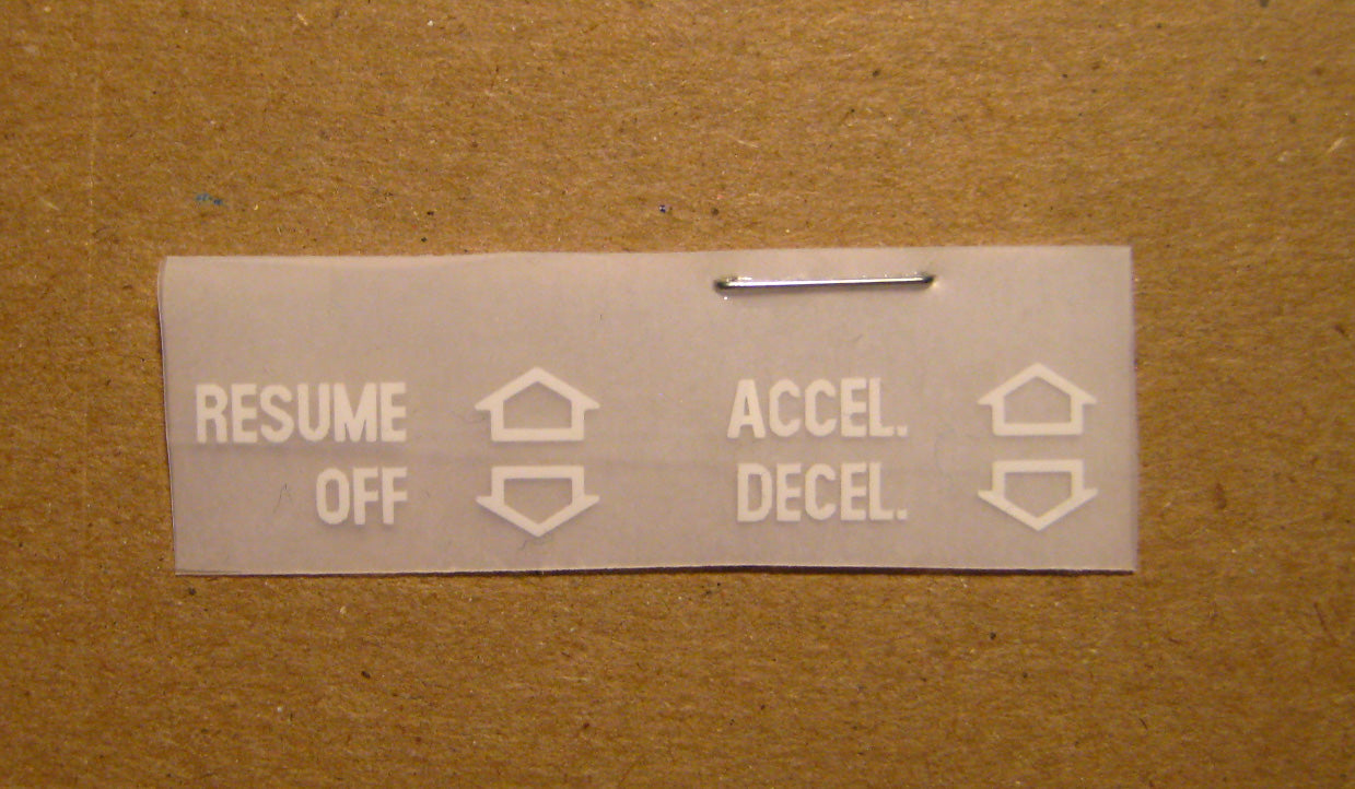 Decal Replacement (Instruments) BMW