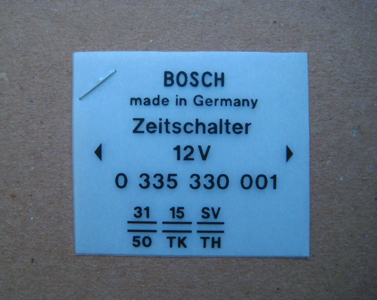 Tii Cold Start Relay Decal BMW 2002