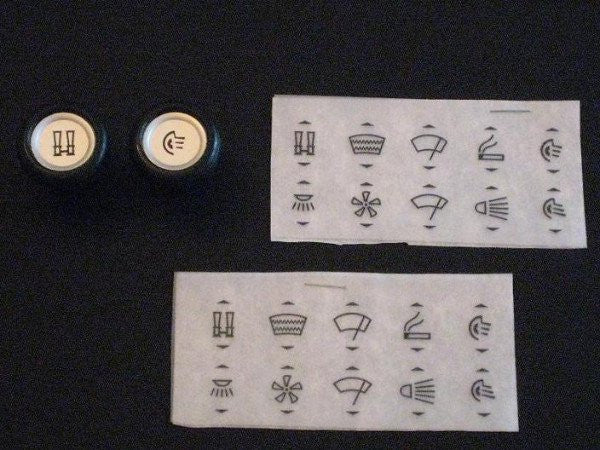 2002/e9 BMW Dashboard Decal Set