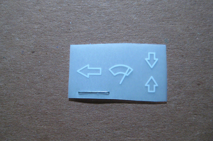 Wash/Wipe Stalk decal BMW 2002/e3/e9