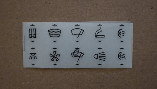 (As-is) 2002/e9 BMW Dashboard Decal Set