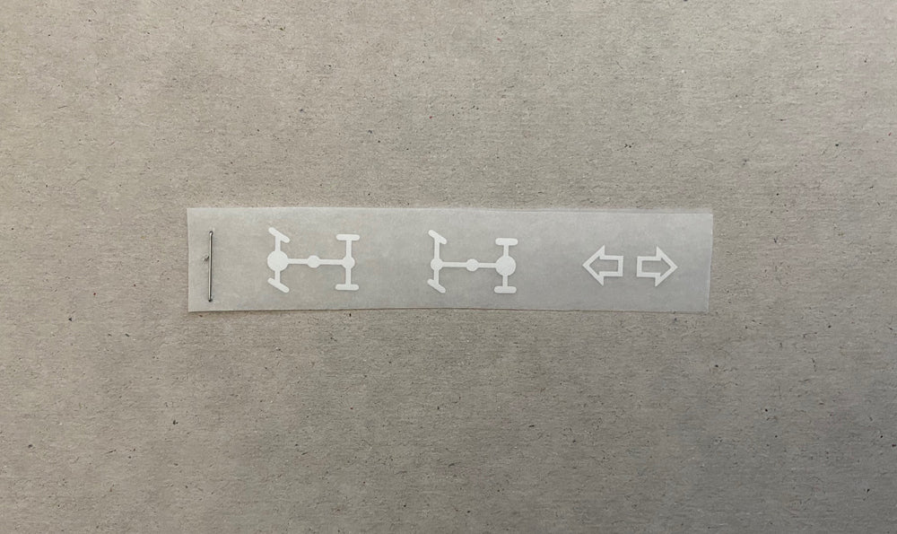 Front Indicator Decal G-Wagon (Locker) Indicator Decal Kit -- Late – MoFaraz