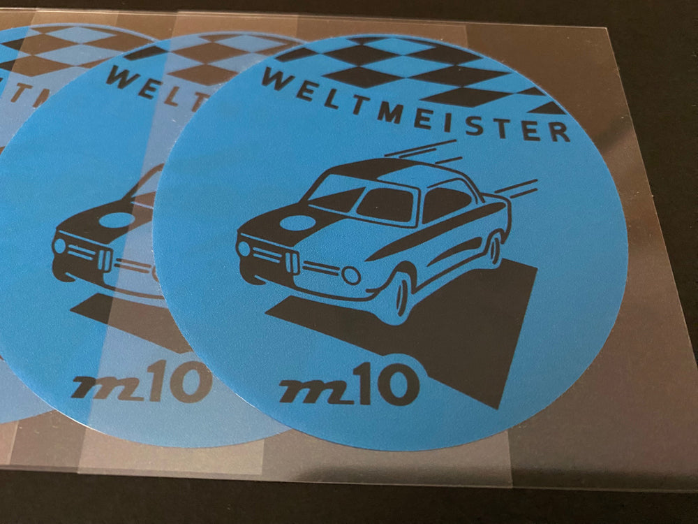 5x Weltmeister Window Decal Package